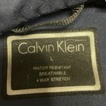 Calvin Klein Men's Blue Zip Up Long Sleeve Water Resistant Rain Coat Jacket Sz L Photo 3