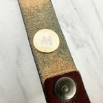 Vintage Womens Brown Leather Rope Stretch Belt Medium (M) ✨ Photo 9