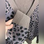 Sanctuary Let's Hang Cardigan Brown Leopard Print Medium VGUC Photo 3