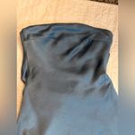 Showpo CHARLITA Strapless Cowl Back Satin Maxi Dress in Steel Blue Size 2 Photo 8