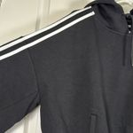 Black Hooded Tennis Skirt Sweatshirt Stripes Mucha Studio Size Medium NWT Photo 3