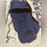 Nicole Miller EUC  Purple Floral Bandeau Ruche One-piece Swim Dress size small Photo 4