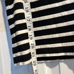 J.Crew  Striped Top With Faux Leather Trim Down Sleeves & Zip Pull Size xxs Photo 5