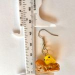 Baby bird earrings baby chicken earrings Photo 5