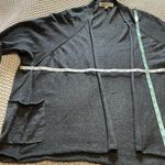 Democracy Womens Cardigan Size M blue long open front buttons on sleeves pockets Photo 7