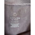 OFFLINE by Aerie Ribbed Long Sleeve Cropped Athletic Top Mauve LG Brown Size undefined Photo 2