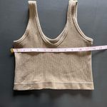 Aerie  Little Ribbed Tan Crop Tank Top Women’s Sz M EUC Photo 4