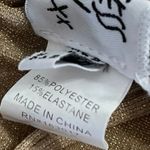 Princess Polly  Gold Metallic Halter Bandeau Bikini Two Piece Swimsuit Size 2/4 Photo 5