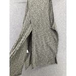 Kaileigh  Women's Tank Open Slit Back Sleeveless Taupe Size Large Ribbed Photo 1