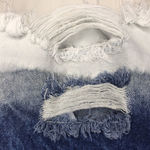 No Boundaries CLEARANCE  Jean Shorts Dip Dye Ombre Sz 7 Photo 4