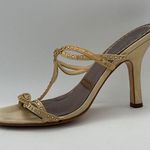 B.P. Womens Size 7 Beige Studded High Heel Sandals Photo 5