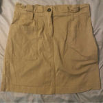 Blu Pepper  Khaki Paperbag Styled Skirt Sz. Large Photo 0