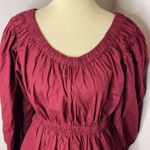 Ulla Johnson  Martine Long Puff Sleeve in Bordeaux‎ Photo 8