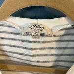 Atelier by Kirious White/Black Striped Vest | Women’s Size XL Black Photo 3