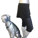 prAna  Skirt Black Cropped Leggings with Zipped Pocket Women’s Size S Photo 2