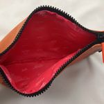 Ipsy Geometric Orange and Brown Small Pouch Photo 6