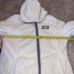 Reebok NEW! Cream Fleece Fuzzy Zip Jacket w/ Hood Photo 6