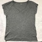 Madewell Short Sleeve Tee Women's Small Gray T-Shirt Notch Neck, Cotton, Modal Photo 8