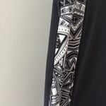 Title Nine  Dream Dress Short Sleeve Stretch Keyhole Back Mixed Print Black Sz S Photo 4