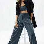 Athleta New 2T Pinnacle High Rise Cargo Trouser Eden Blue Size 2 Tall Photo 0