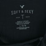 American Eagle Outfitters Soft & Sexy Gray Long Sleeve Blouse Women Size L Photo 2