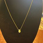 Dogeared  GOLD NECKLACE WITH TURQUOISE ROCK CHARM Photo 1