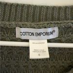 Cotton Emporium  Olive Button-Up Cardigan Photo 3