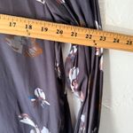 Banana Republic Women's Floral Print Button Down Shirt Career Dark Romantic M Photo 7