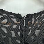 Monique Lhuillier ML Dark Floral Alex Dress size 4 High Low Midi Lace Sleeveless Photo 7