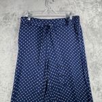 Talbots  Pants Large Blue White Polka Dot Pull On‎ Preppy Classic Workwear Chic Photo 3