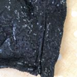 Emerald Sundae Sequined Black Stretchy CropTop 11 Photo 5