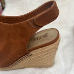 Brash  Tan Wedge Sandals Photo 4