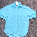 Vitamin A  Gauze Cotton Tunic Button Down Top Cover Up Size XS | NWT Photo 0