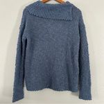 Pink republic 🦋  Blue Cowl Neck Sweater Comfy Soft Cozy Casual Medium Photo 3