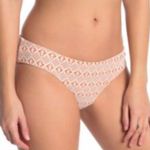 Becca NWOT  Crochet Lace Cream Orange Bikini Bottom XL Photo 4