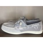 Sperry ’s Women’s Gray Slip On Boat Shoes With Stripe Accent Design. Size 7.5 Photo 4
