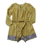 J.Crew NWT Point Sur Summer Paisley Romper in Sweet Violet Mustard Floral 6 Photo 1