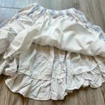 Princess Polly  Salt Water Ruffle Mini Skirt White Blue Striped Size 0 Photo 5