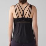 Lululemon Black Mesh Racerback Tank Top Photo 1