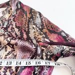 Rebecca Taylor Met Pink Python Snakeskin Print Silk Mini Dress Size 4 Photo 7