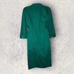 EXPRESS  Design Studio Women's Sz 6 Green Collared Knee Length Shirt Dress Photo 2