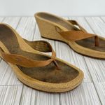Timberland tan leather wedge espadrille sandals 10 Photo 8