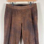 Free People  Brown Never Let You Go Faux Suede Ankle Leggings Photo 4