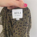 MISA Los Angeles - Lilyanna Top Green Ruffle Blouse Photo 5