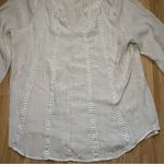Counterparts Women’s XL Ivory Beach Boho Peasant Blouse Top Casual Lightweight Photo 2