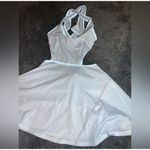 Free People NWOT Movement White/Silver Give It A Whirl Cut Out Dress Photo 1