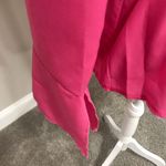 Amazon Pink chiffon off one shoulder long sleeve Blouse Photo 4