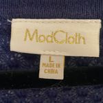 Modcloth Navy Blue Short Sleeve Cardigan Large Photo 3