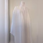 Victoria's Secret Vintage ‘90s Victoria’s Secret Gold Label White Waffle Print Sheer Robe Photo 1