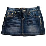Rock Revival  Celine Stretch Mini Jeans Skirt Downtown Girl Retro Glam City Chic Photo 2